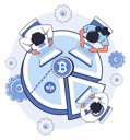 پیش‌نمایش فایل people-working-on-analyze-cryptocurrency-on-laptop-5588559 از پک استخراج بیت‌کوین