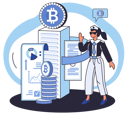 پیش‌نمایش فایل woman-working-on-crypto-analysis-5588533 از پک استخراج بیت‌کوین