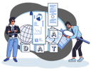 پیش‌نمایش فایل business-employee-doing-big-data-analysis-5588414 از پک تحلیل داده‌های بزرگ