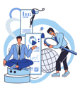 پیش‌نمایش فایل business-people-doing-big-data-analytics-5588506 از پک تحلیل داده‌های بزرگ