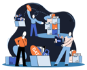 پیش‌نمایش فایل business-people-manage-data-5588477 از پک تحلیل داده‌های بزرگ