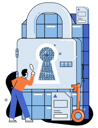پیش‌نمایش فایل man-analyzing-data-security-5588450 از پک تحلیل داده‌های بزرگ