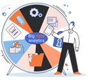 پیش‌نمایش فایل man-doing-big-data-analytics-with-report-5588424 از پک تحلیل داده‌های بزرگ
