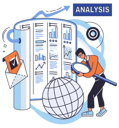 پیش‌نمایش فایل man-holding-magnifier-and-analyzing-big-data-5588487 از پک تحلیل داده‌های بزرگ