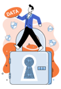 پیش‌نمایش فایل man-with-data-security-5588429 از پک تحلیل داده‌های بزرگ