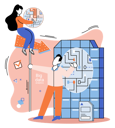 پیش‌نمایش فایل woman-and-man-work-on-big-data-analytics-5588484 از پک تحلیل داده‌های بزرگ