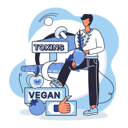 پیش‌نمایش فایل eating-vegan-food-while-avoiding-toxins-5589057 از پک غذای رژیم سالم