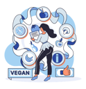 پیش‌نمایش فایل girl-eating-healthy-diet-5589065 از پک غذای رژیم سالم