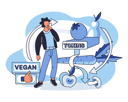 پیش‌نمایش فایل vegetarian-diet-for-slimming-5589055 از پک غذای رژیم سالم