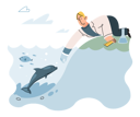 پیش‌نمایش فایل ecological-researcher-conducts-experiments-ichthyologist-analyzing-fish-in-sea-5589423 از پک تحقیقات بوم شناختی