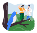 پیش‌نمایش فایل researcher-study-flora-fauna-and-environment-5589442 از پک تحقیقات بوم شناختی