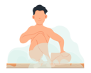 پیش‌نمایش فایل man-relaxing-in-sauna-5654761 از پک افراد در حال استراحت