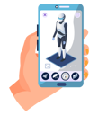 پیش‌نمایش فایل mobile-chat-bot-5646950 از پک در دست گرفتن گوشی هوشمند
