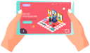 پیش‌نمایش فایل online-professions-5646934 از پک در دست گرفتن گوشی هوشمند
