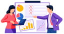 پیش‌نمایش فایل woman-with-laptop-and-businessman-work-with-statistical-data-5655896 از پک سبک زندگی کسب‌وکار