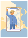 پیش‌نمایش فایل spanish-teacher-in-local-clothes-shows-greeting-and-explains-topic-5656266 از پک پرتره تنوع