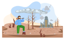 پیش‌نمایش فایل dried-hot-and-empty-planet-globe-5655853 از پک گرمایش جهانی
