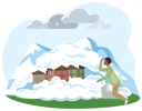 پیش‌نمایش فایل natural-disaster-such-as-snow-avalanche-5655857 از پک گرمایش جهانی