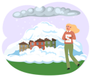 پیش‌نمایش فایل woman-explaining-about-avalanche-5655838 از پک گرمایش جهانی