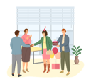 پیش‌نمایش فایل birthday-party-of-employee-at-office-5670622 از پک پارتی همکاران