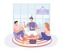 پیش‌نمایش فایل collogues-celebrating-birthday-together-5670634 از پک پارتی همکاران