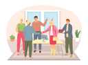 پیش‌نمایش فایل employees-wishing-happy-birthday-to-employee-5670645 از پک پارتی همکاران