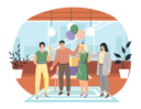 پیش‌نمایش فایل friends-celebrating-birthday-together-5670646 از پک پارتی همکاران