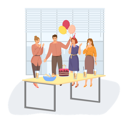 پیش‌نمایش فایل team-celebrates-company-anniversary-5670627 از پک پارتی همکاران