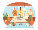 پیش‌نمایش فایل team-congratulate-woman-5670643 از پک پارتی همکاران