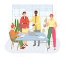 پیش‌نمایش فایل woman-getting-appreciation-at-office-5670639 از پک پارتی همکاران