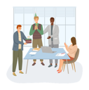 پیش‌نمایش فایل worker-congratulate-birthday-boy-5670653 از پک پارتی همکاران