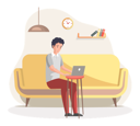 پیش‌نمایش فایل freelancer-working-on-laptop-5670856 از پک افراد شاغل