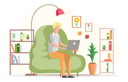 پیش‌نمایش فایل male-freelancer-sitting-on-beanbag-and-working-on-laptop-5670875 از پک افراد شاغل