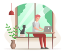 پیش‌نمایش فایل man-freelancer-working-on-laptop-5670872 از پک افراد شاغل