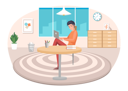 پیش‌نمایش فایل man-sitting-at-table-in-room-5670868 از پک افراد شاغل