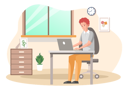 پیش‌نمایش فایل man-working-from-home-5670877 از پک افراد شاغل