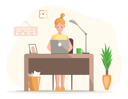 پیش‌نمایش فایل working-female-employee-in-office-sitting-at-table-with-computer-5670866 از پک افراد شاغل
