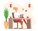 پیش‌نمایش فایل young-business-woman-is-working-on-laptop-5670857 از پک افراد شاغل