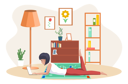 پیش‌نمایش فایل young-business-woman-is-working-on-laptop-5670862 از پک افراد شاغل