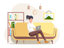 پیش‌نمایش فایل young-business-woman-is-working-on-laptop-5670864 از پک افراد شاغل