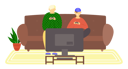 پیش‌نمایش فایل friends-playing-video-game-5669541 از پک خانواده در حال بازی