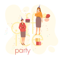 پیش‌نمایش فایل workers-celebrating-birthday-together-5670592 از پک مهمانی دفتر