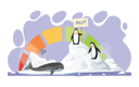 پیش‌نمایش فایل penguins-at-polar-region-asking-for-help-from-global-warming-5669849 از پک گرمایش جهانی