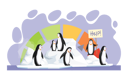پیش‌نمایش فایل penguins-suffering-from-high-temperature-5669847 از پک گرمایش جهانی