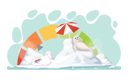 پیش‌نمایش فایل rising-temperature-making-effect-on-polar-animals-5669850 از پک گرمایش جهانی