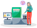 پیش‌نمایش فایل elder-woman-working-on-computer-5668673 از پک سالمندان با تکنولوژی