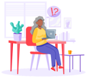 پیش‌نمایش فایل elderly-woman-working-in-office-5668675 از پک سالمندان با تکنولوژی