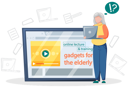 پیش‌نمایش فایل old-lady-learning-to-work-with-laptop-5668663 از پک سالمندان با تکنولوژی