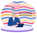پیش‌نمایش فایل old-man-looking-for-information-and-surfing-internet-5668661 از پک سالمندان با تکنولوژی
