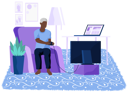 پیش‌نمایش فایل old-man-sitting-on-couch-plays-video-games-on-tv-5668658 از پک سالمندان با تکنولوژی